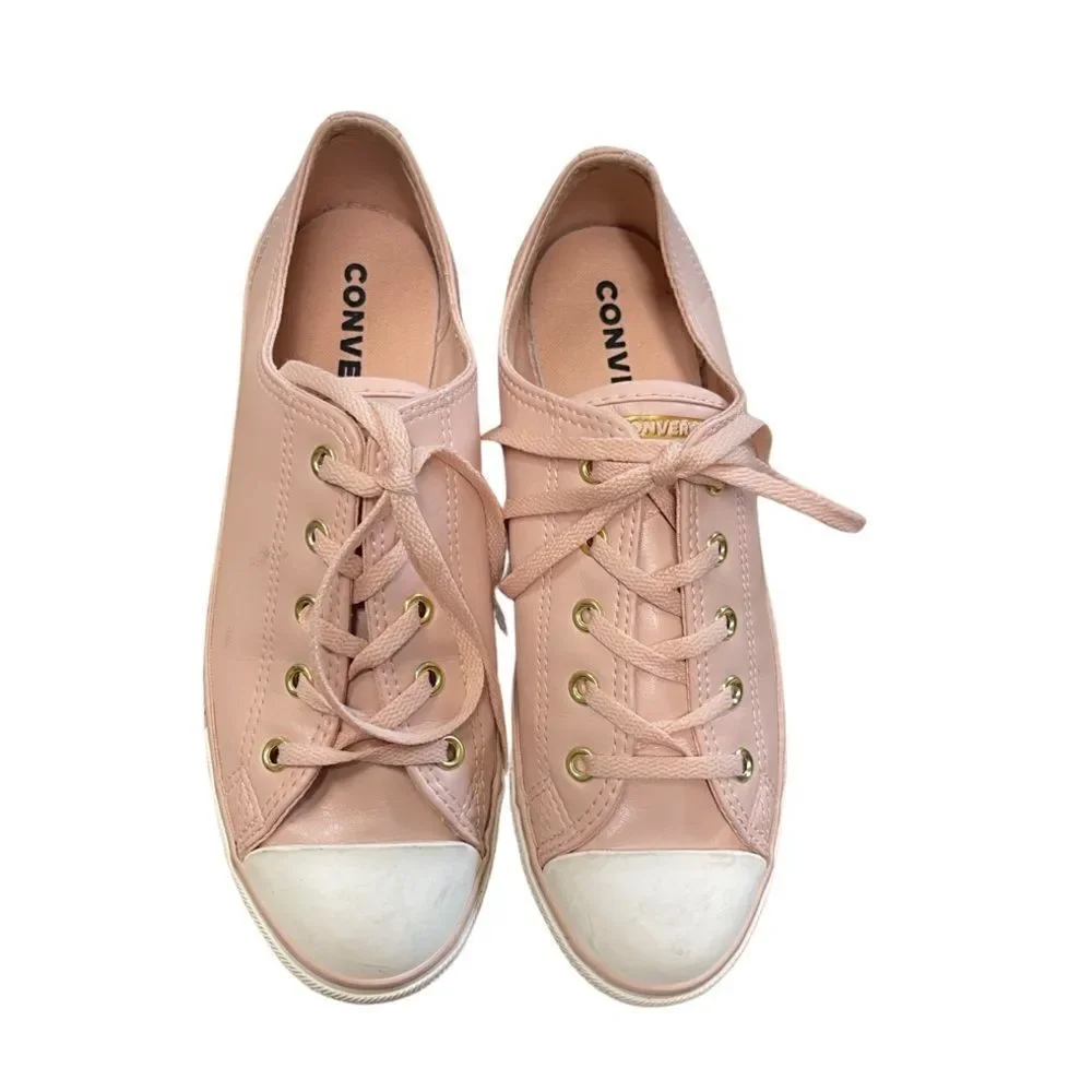 Converse All-Star Sneakers Blush Pink leather size 8